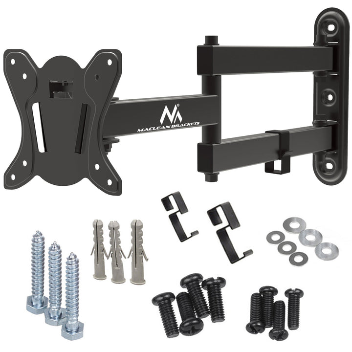 Maclean TV- eller monitorholder, maks. VESA 100x100, 13-32", 30 kg, sort, MC-417