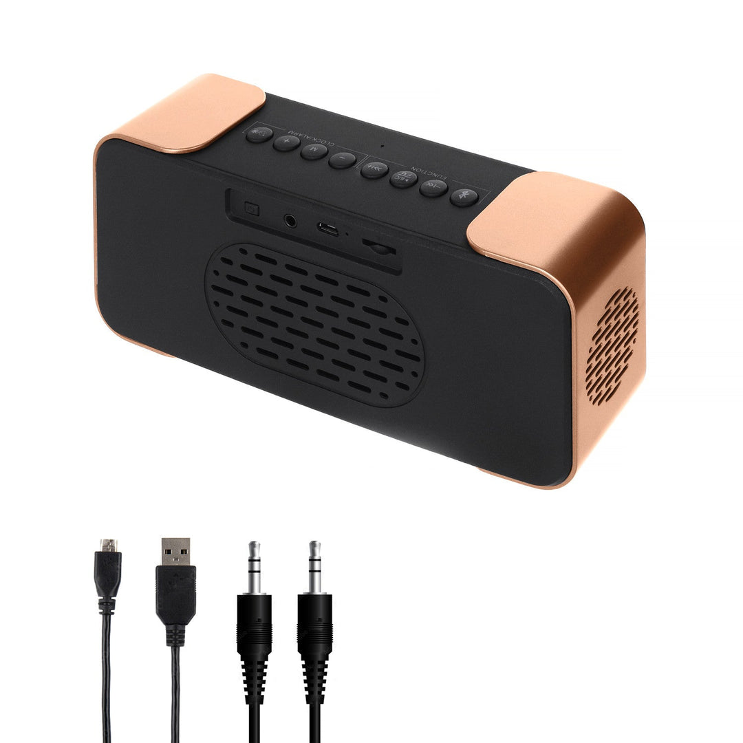Adler AD 1190 Copper trådløs radioalarm med LED-display og Bluetooth-funktion