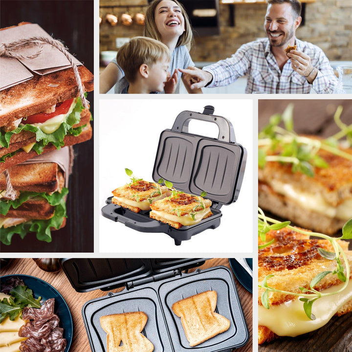 Camry sandwichmaker, til 2 sandwich, maksimal effekt 1300 W, non-stick belægning, CR 3054