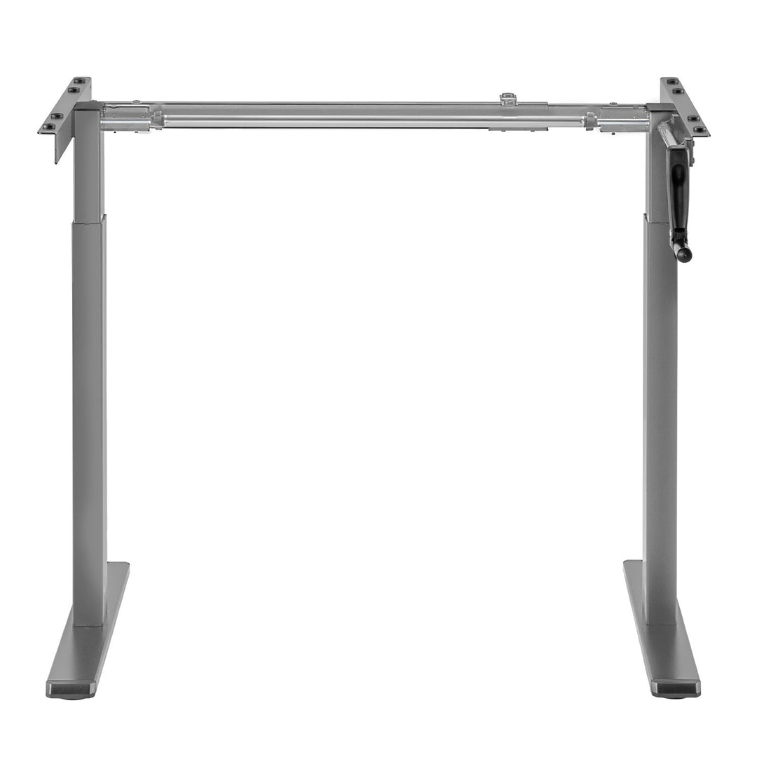 Maclean skrivebord, manuel højdejustering, uden bordplade, til stående og siddende arbejde, maks. 60 kg, maks. højde 120 cm, MC-790NG