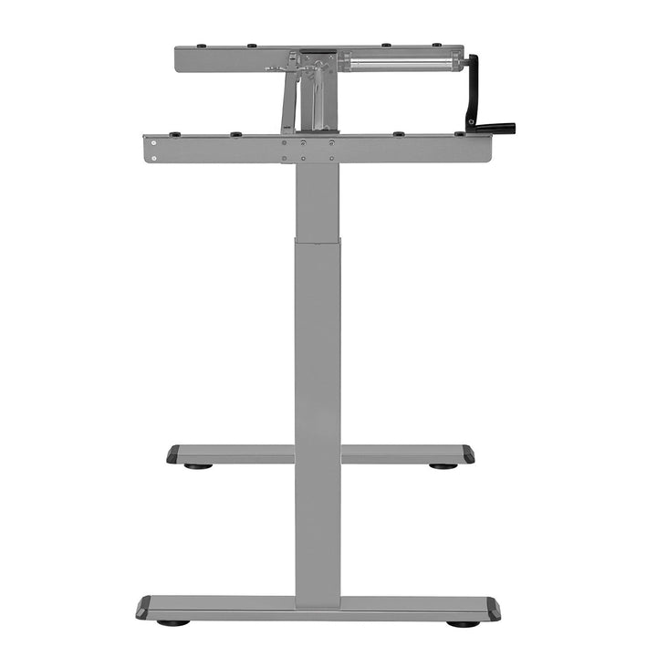 Maclean skrivebord, manuel højdejustering, uden bordplade, til stående og siddende arbejde, maks. 60 kg, maks. højde 120 cm, MC-790NG
