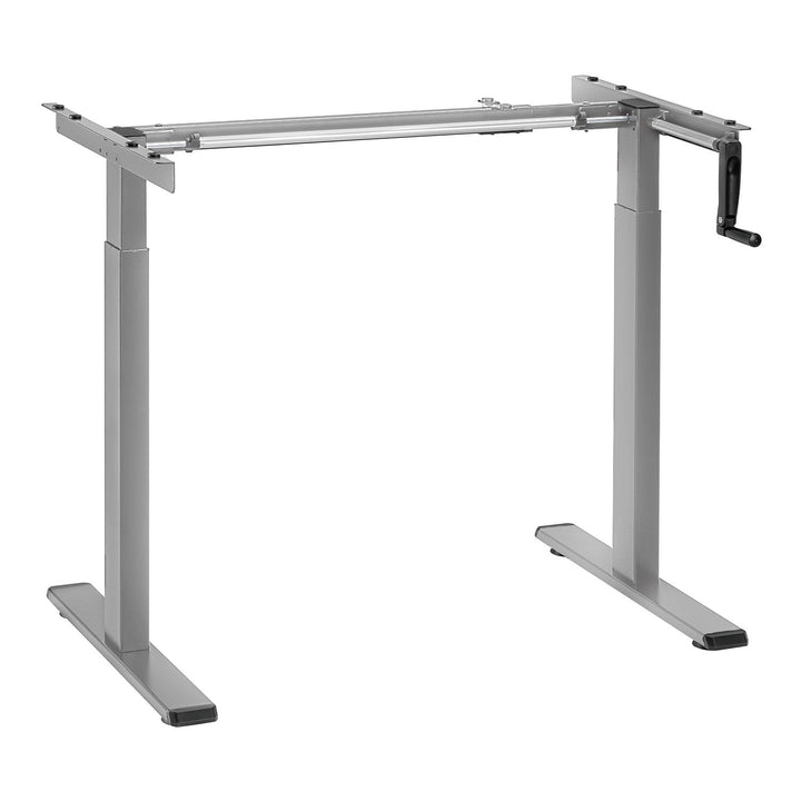 Maclean skrivebord, manuel højdejustering, uden bordplade, til stående og siddende arbejde, maks. 60 kg, maks. højde 120 cm, MC-790NG