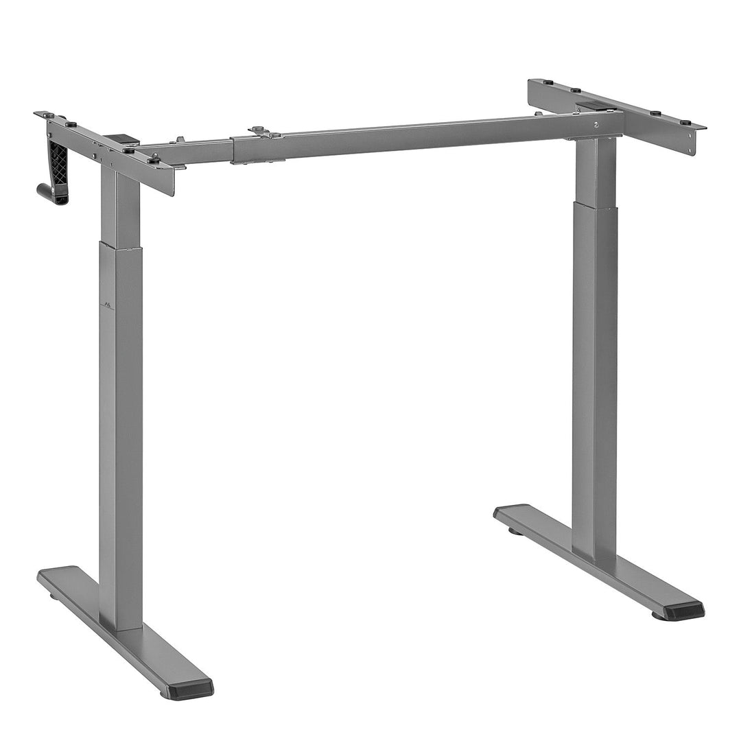 Maclean skrivebord, manuel højdejustering, uden bordplade, til stående og siddende arbejde, maks. 60 kg, maks. højde 120 cm, MC-790NG