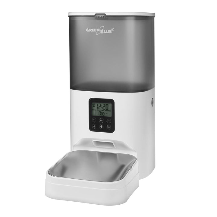 Automatisk foderautomat til kæledyr GreenBlue, 6L, USB 5V1A, GB393