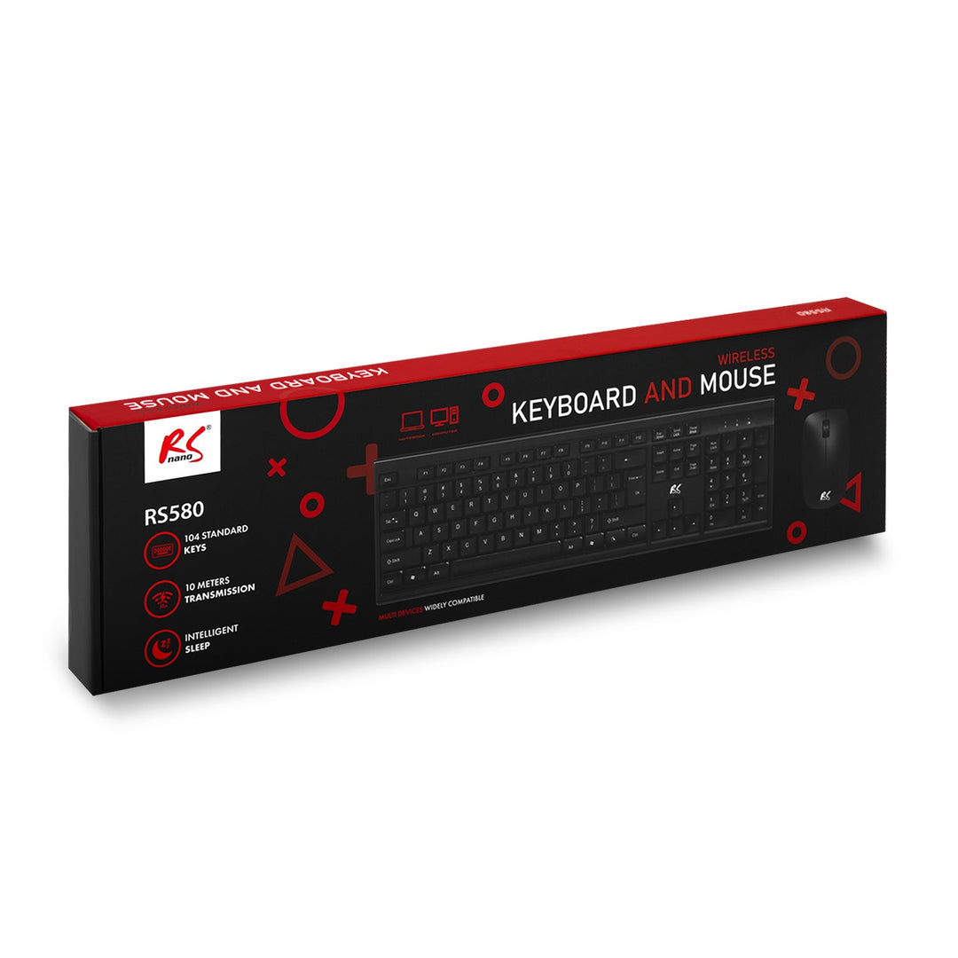 Tastatur + trådløs mus COMBO NanoRS, RS580