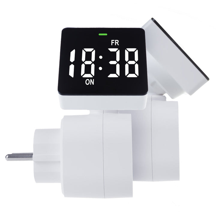 Tidsafbryder - digital timer GreenBlue, maks. belastning 16A, IP20, GB610 E