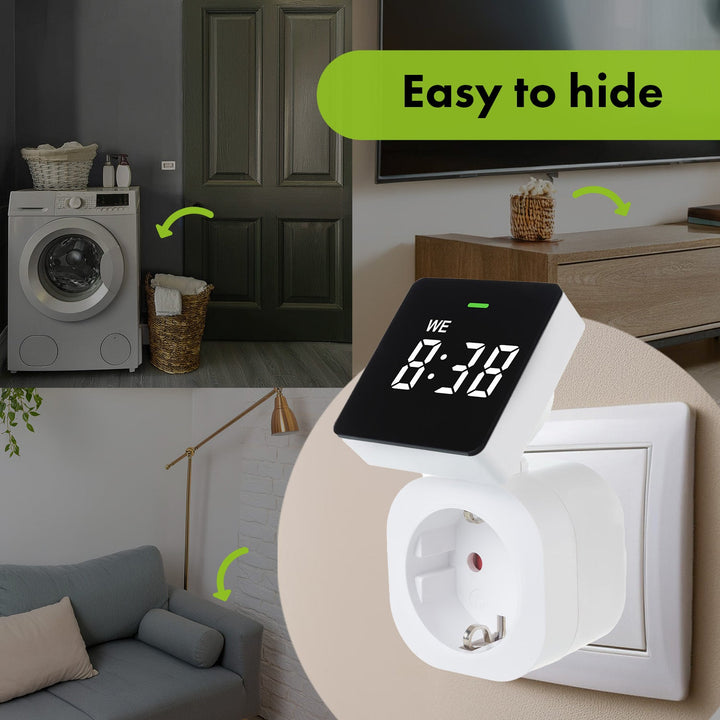 Tidsafbryder - digital timer GreenBlue, maks. belastning 16A, IP20, GB610 F