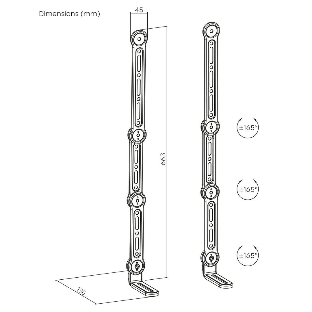 VESA-holder til universal soundbar Maclean, maks. 15 kg, MC-335