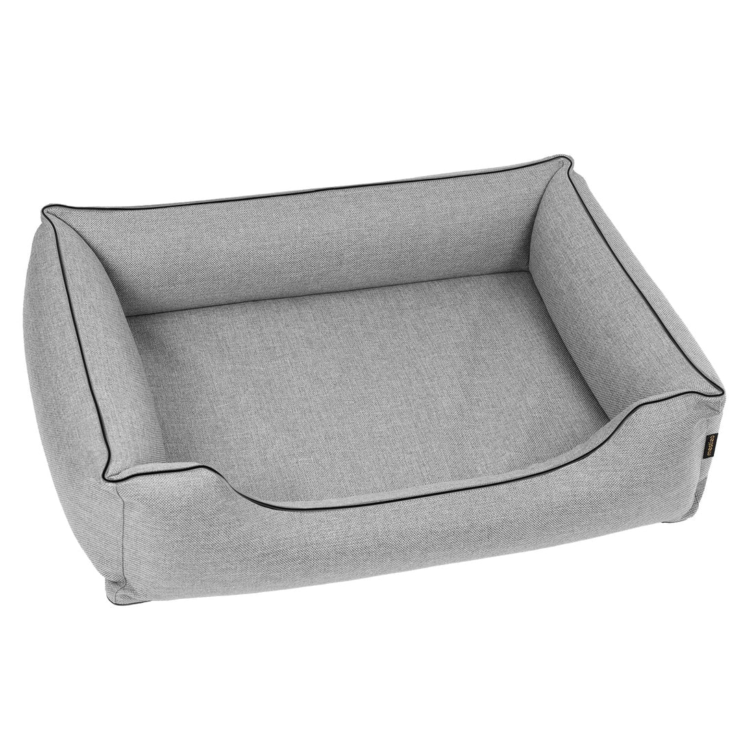 Mestizo-hundeseng, 65 x 50 cm, lysegrå med sort finish, SMTF-GRA-B-1