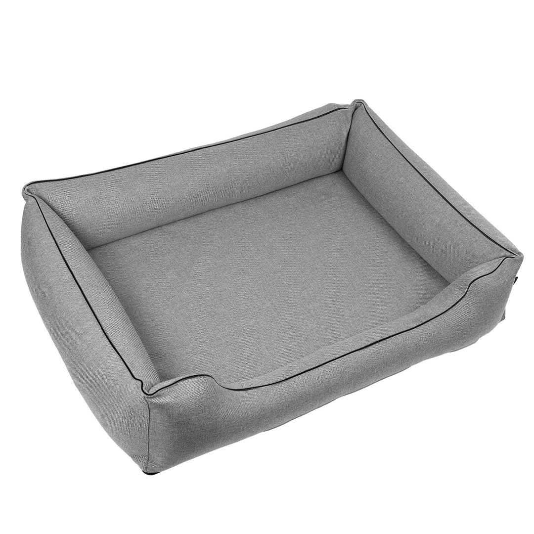 Mestizo-hundeseng, 100 x 75 cm, lysegrå med sort finish, SMTF-GRA-B-3