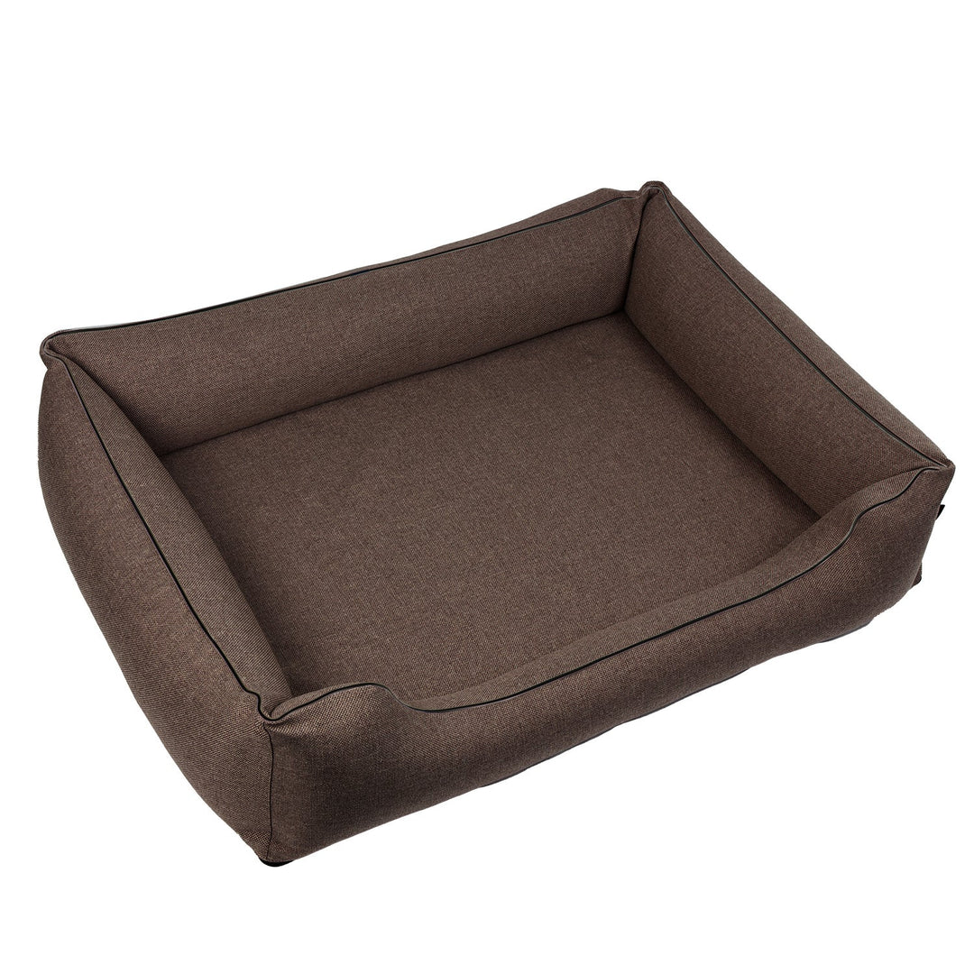Mestizo-hundeseng, 100 x 75 cm, brun med sort finish, SMTF-BRO-B-3
