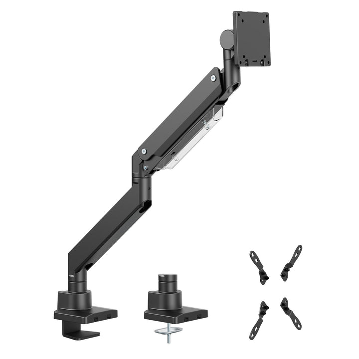 Maclean MC-968 monitorholder, dobbelt arm med gasfjeder, 17-57 tommer, 27 kg