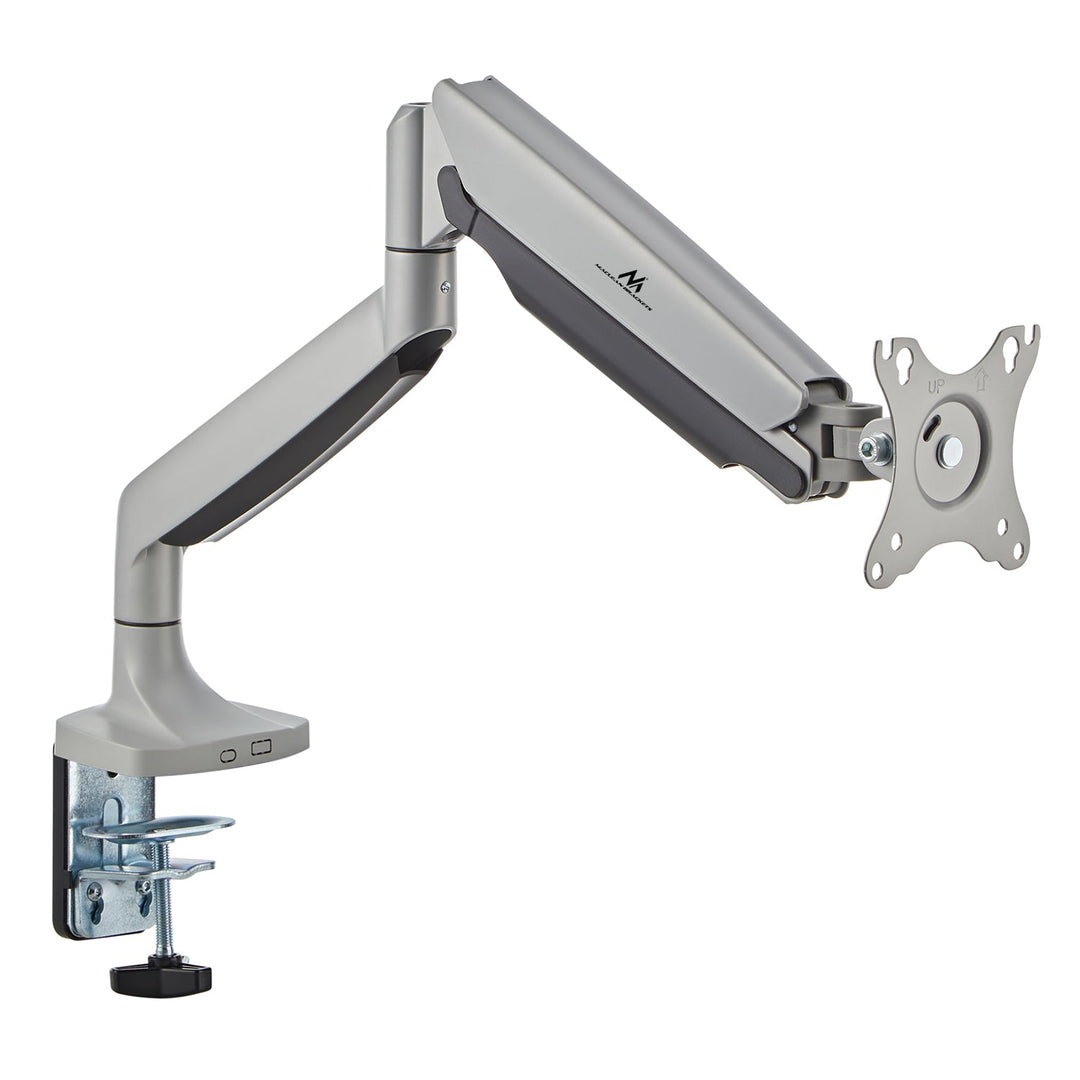 Maclean monitorholder, dobbelt arm, med gasfjeder, 17"-45", 16 kg, MC-969
