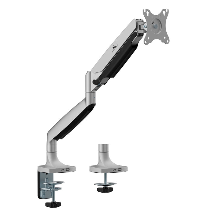 Maclean monitorholder, dobbelt arm, med gasfjeder, 17"-45", 16 kg, MC-969