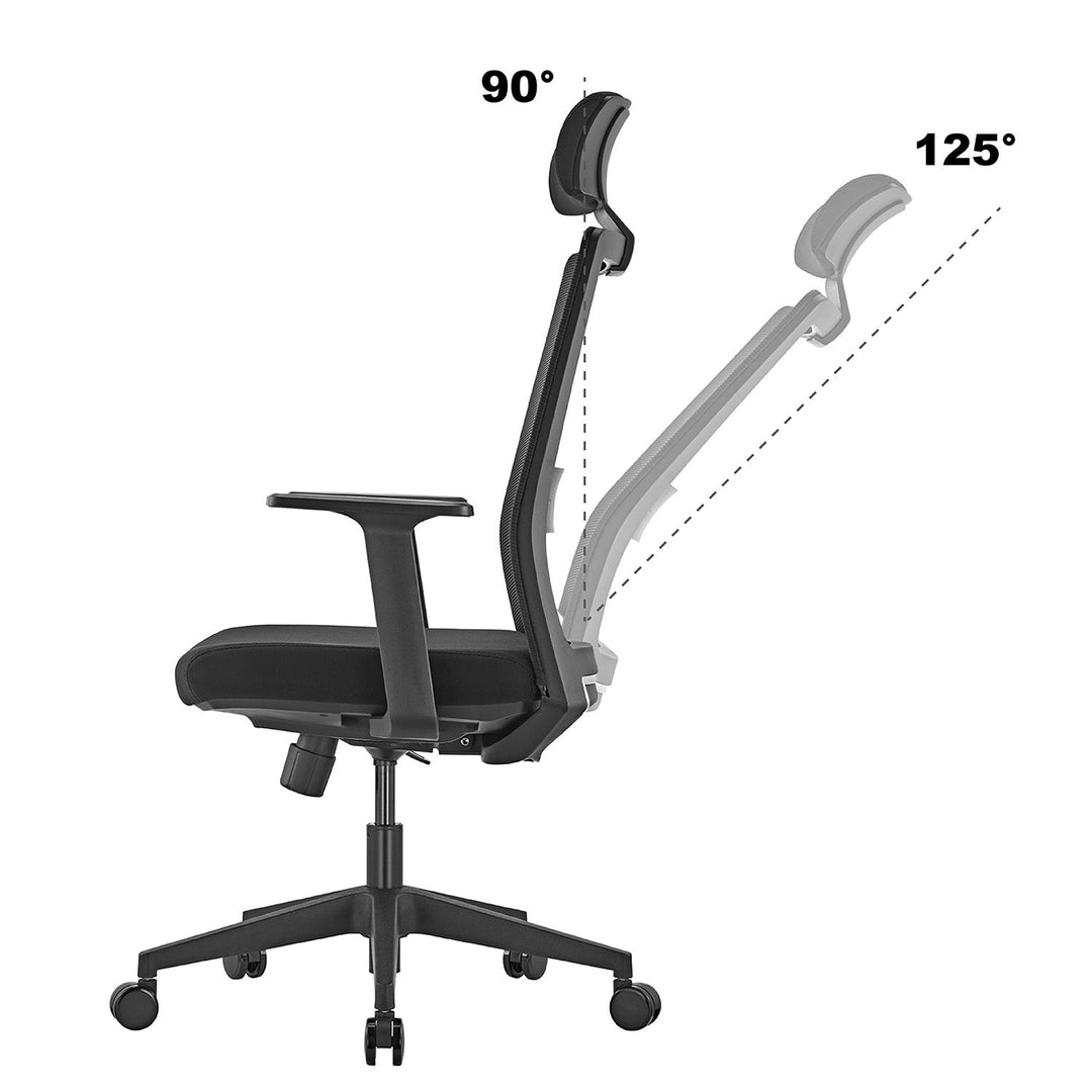 Ergonomisk premium-kontorstol med høj ryglæn Ergo Office, maks. 150 kg, ER-425