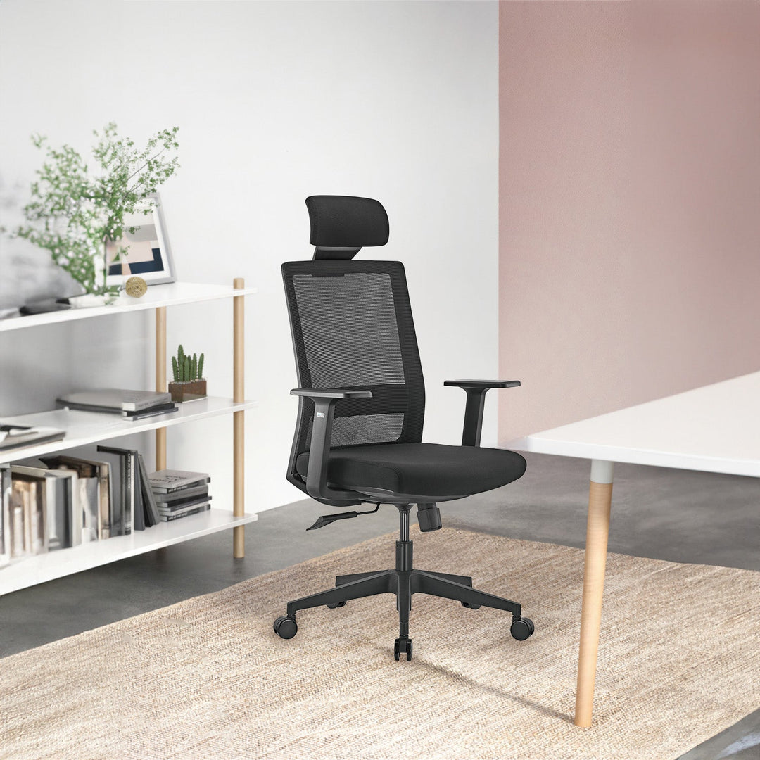 Ergonomisk premium-kontorstol med høj ryglæn Ergo Office, maks. 150 kg, ER-425