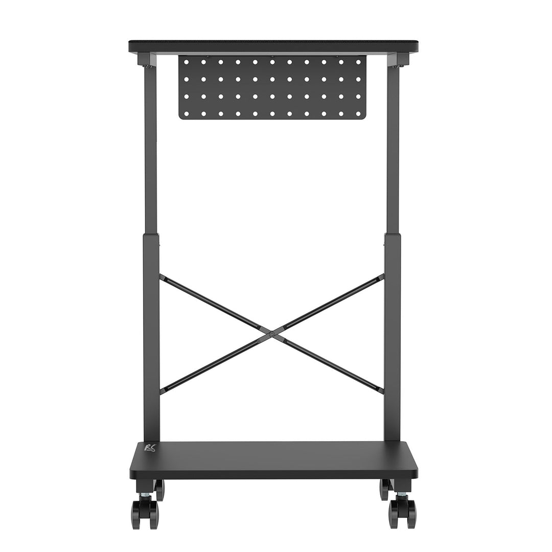 Rullebord til computer CPU med NanoRS-hylde, maks. 80 kg, justerbar højde 550~850 mm, RS430