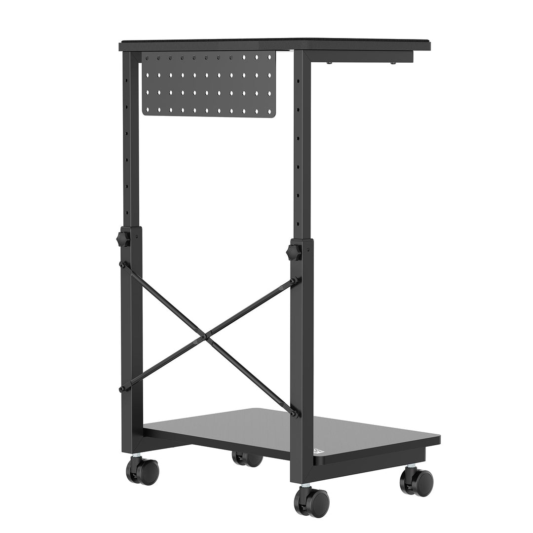 Rullebord til computer CPU med NanoRS-hylde, maks. 80 kg, justerbar højde 550~850 mm, RS430