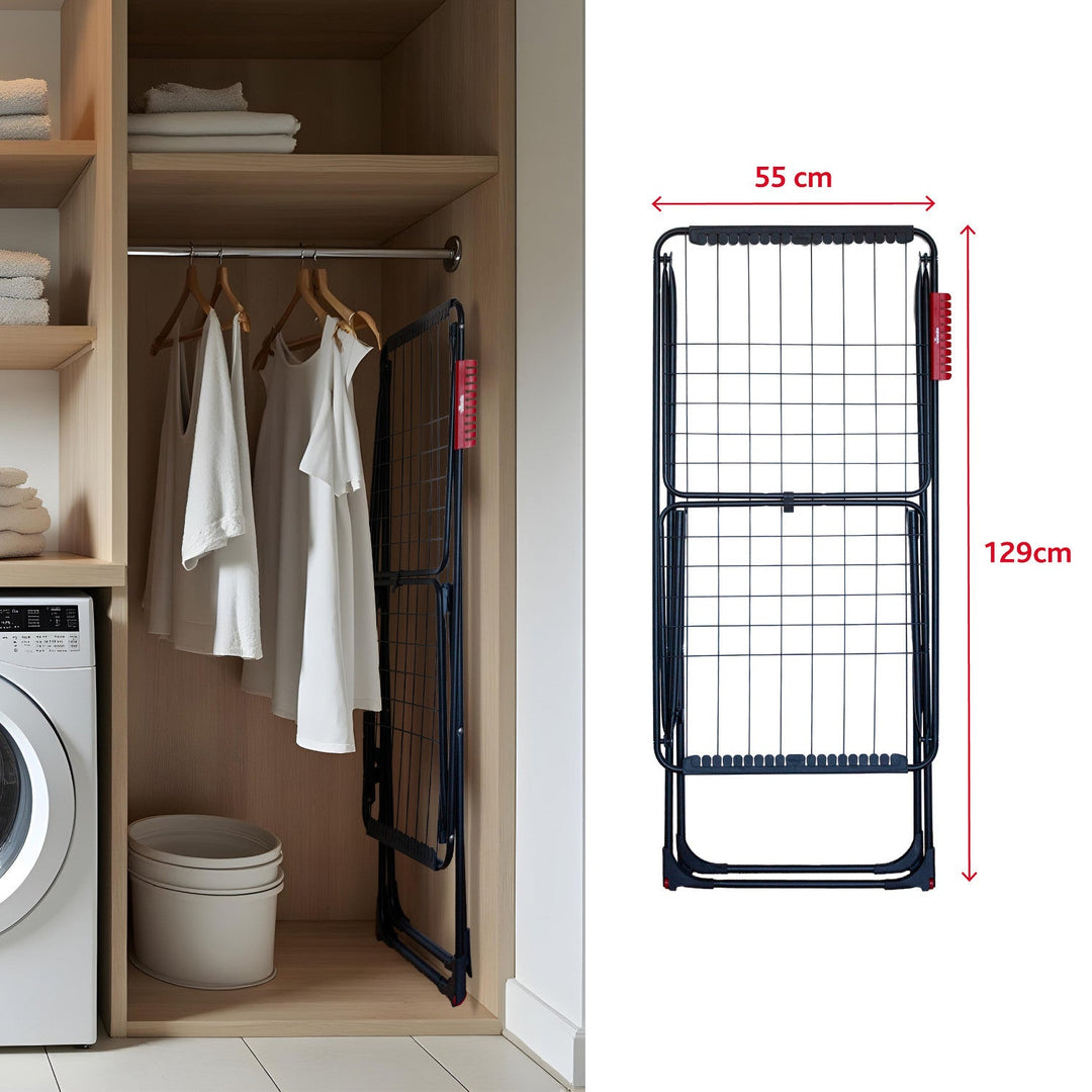 Vileda tørrestativ, tørreflade 18 m, sort, Universal Ultimate