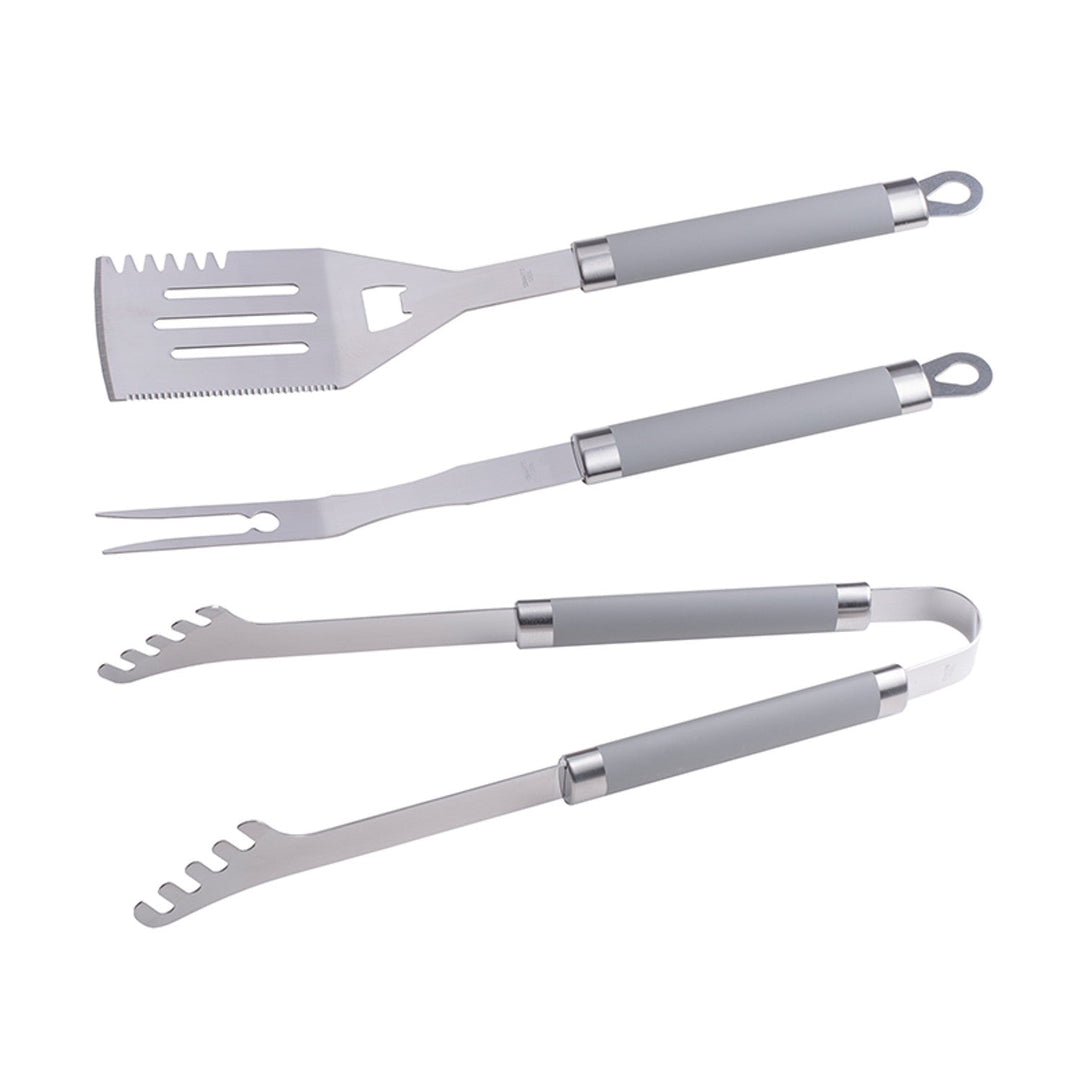 Master Grill&Party grilltilbehørssæt, spatel, gaffel, tang, rustfrit stål, MG113