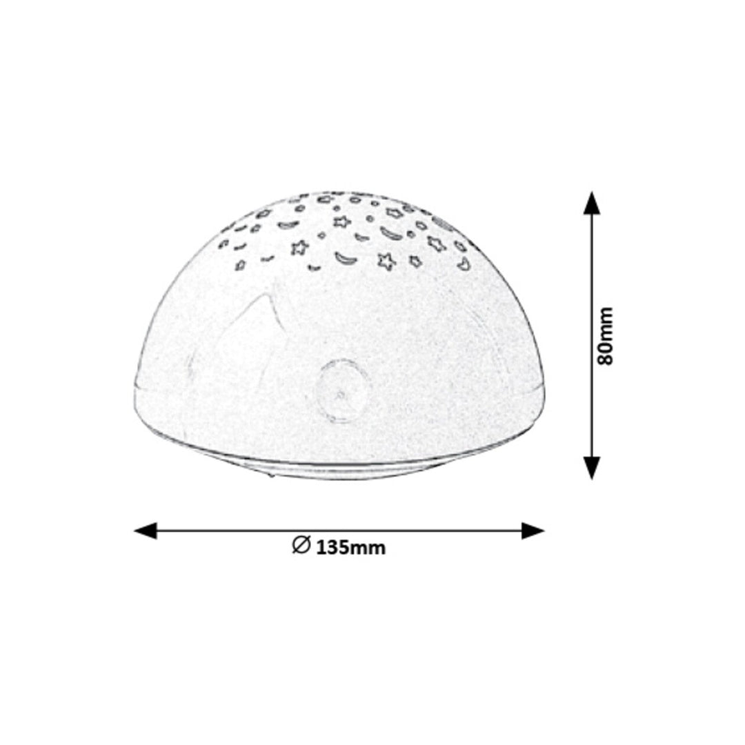 Rabalux lampe, dekorativ, med projektioner, 0,5 W, Lina