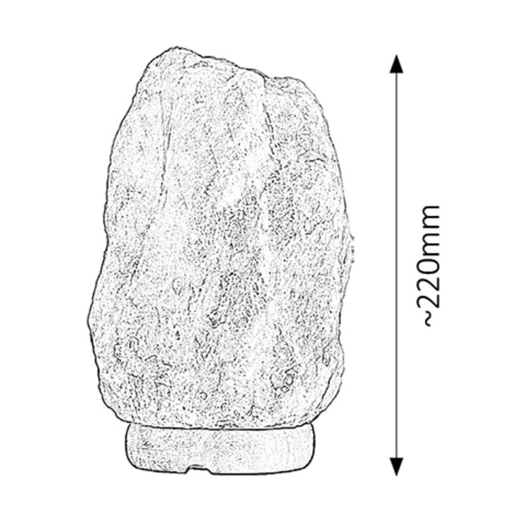 Rabalux-lampe, saltlampe, dekorativ, middelhavsstil, 15 W, E14, Rock