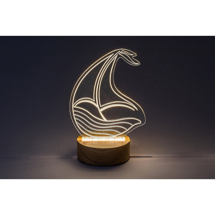 Rabalux lampe, dekorativ, LED, 2W, sejlbåd, Akali