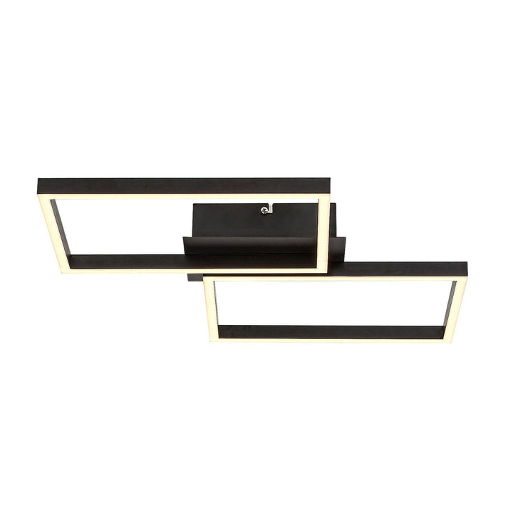 Rabalux-lampe, loftlampe, LED 40 W, sort, fjernbetjening, Ludano