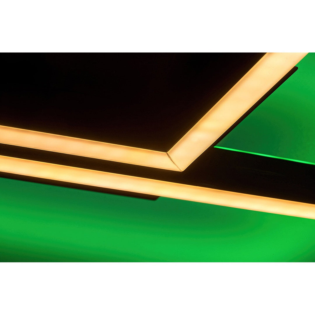 Rabalux-lampe, loftlampe, LED 40 W, sort, fjernbetjening, Ludano