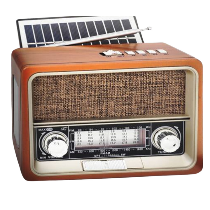 LTC bærbart radio, Bluetooth, FM/AM/SW, USB, solcellepanel, LXLTC103UBT