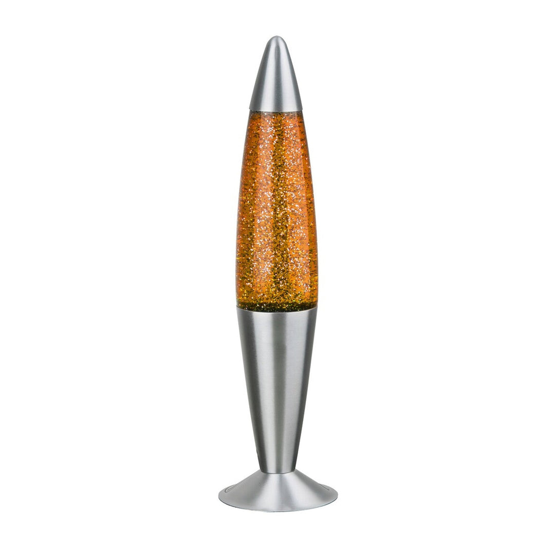 Rabalux-lampe, lava-type, med glitter, 25 W, orange, Glitter