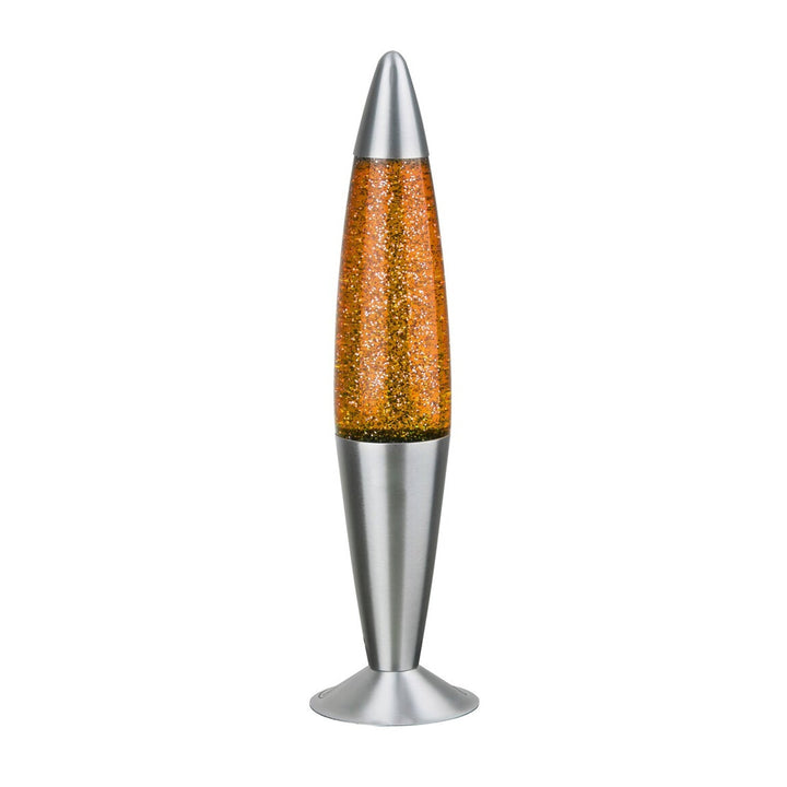 Rabalux-lampe, lava-type, med glitter, 25 W, orange, Glitter