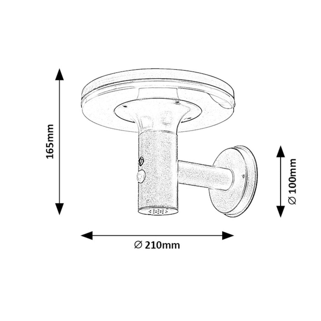 Rabalux-lampe, væglampe, udendørs, IP44, 10 W, Alaska