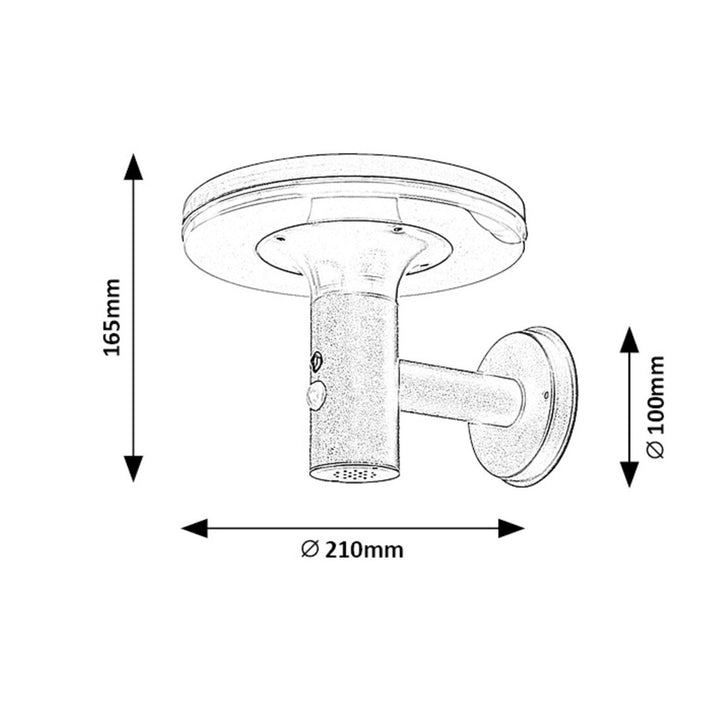 Rabalux-lampe, væglampe, udendørs, IP44, 10 W, Alaska
