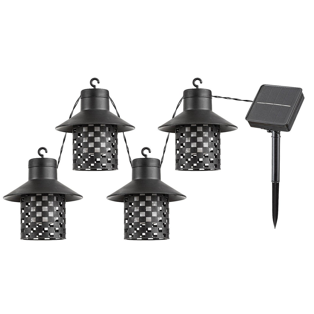 Rabalux solcellelamper, 4 armaturer, udendørs, IP44, sorte, Ximpu