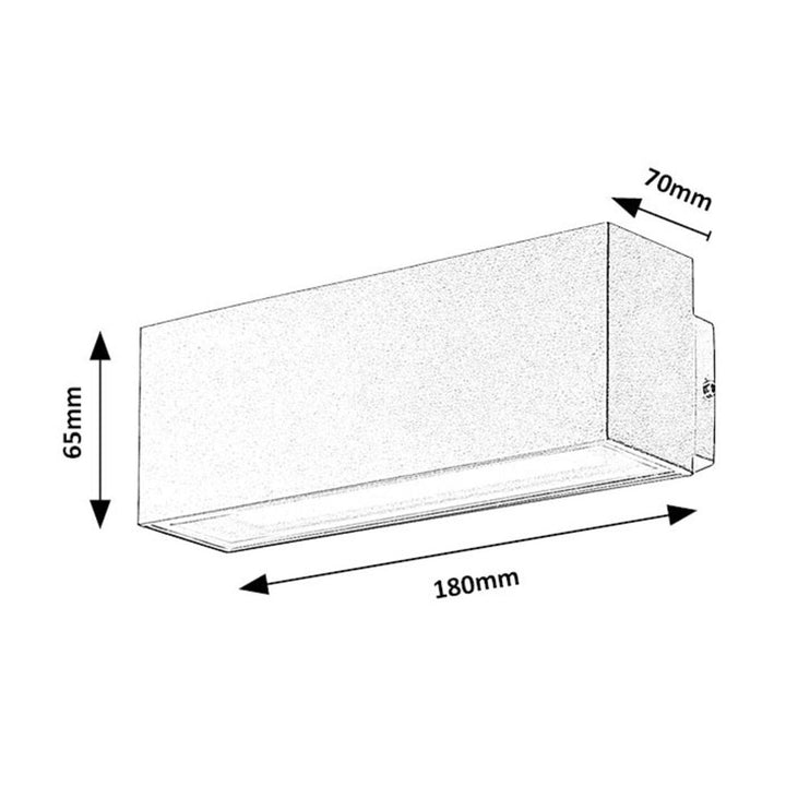 Rabalux-lampe, væglampe, udendørs, LED, 10 W, IP54, Mataro