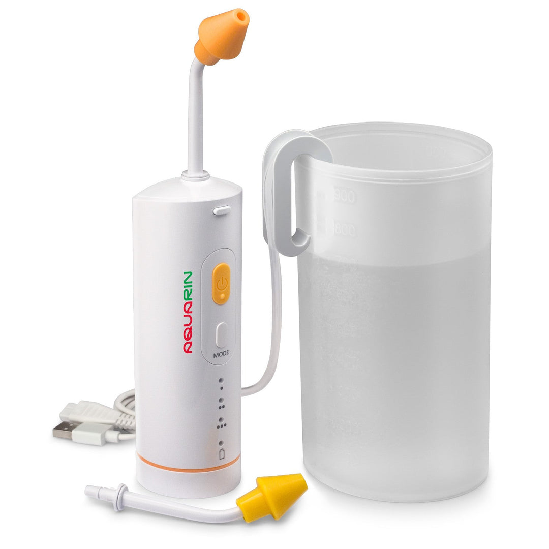 AQUARIN irrigator til næseskylning, beholder 900 ml, 2 påsætningsdyser, LD-N1