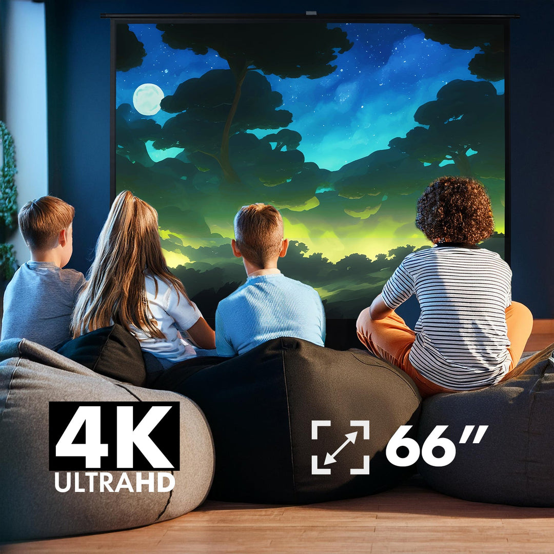 Maclean bærbar projektionsskærm, kompakt, gulvmodel, 66", 16:9, MC-210