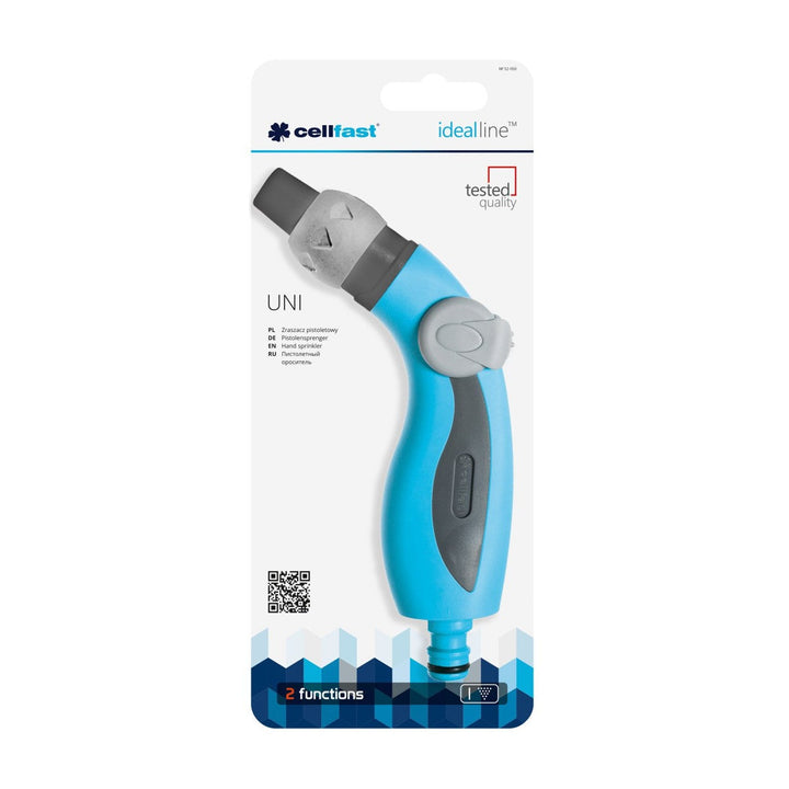 Cellfast sprinkler, pistolformet, trinløs regulering, Uni Ideal