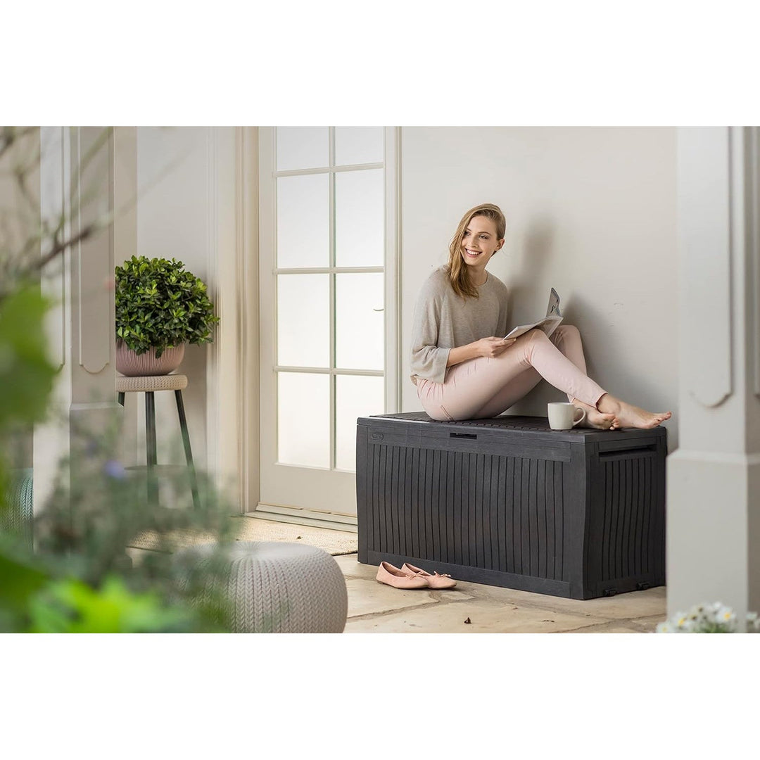 Haveboks, grafit, 270 l, Comfy Storage Box