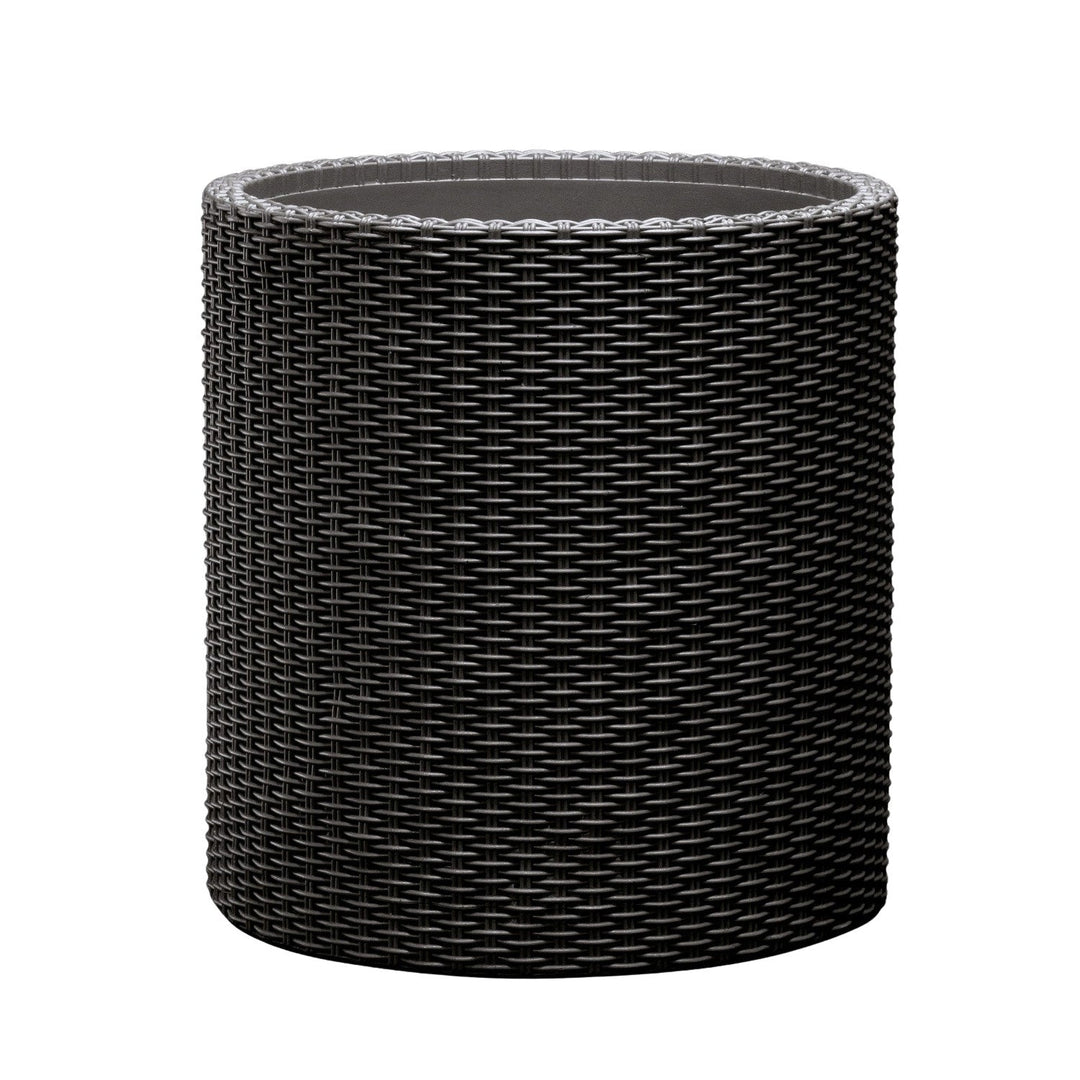 Keter blomsterkrukke, rund, diameter 36 cm, antracit, Cylinder Planter M