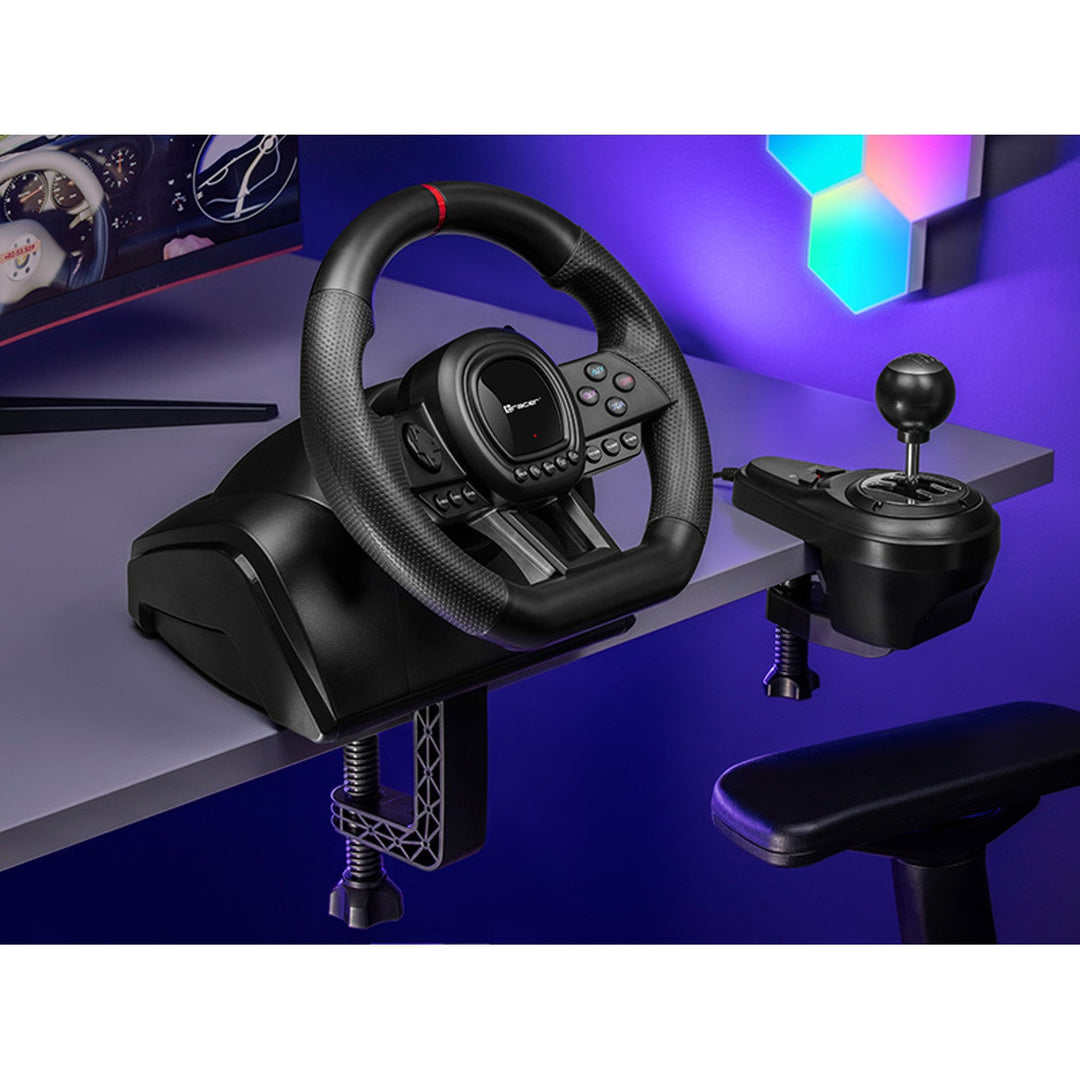 Tracer-rat, gearkasse, pedaler, til PC PS3 PS4 Xbox One Xbox360 Switch, Simracer