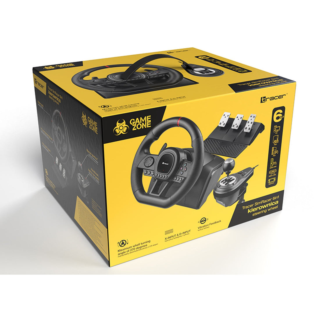 Tracer-rat, gearkasse, pedaler, til PC PS3 PS4 Xbox One Xbox360 Switch, Simracer