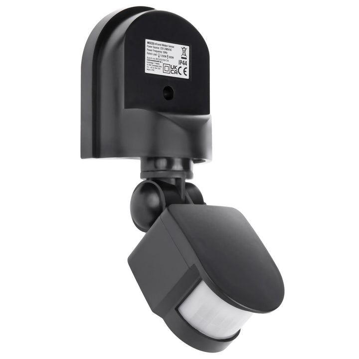 Vægmonteret bevægelses- og skumringsensor Maclean 180° max 1200W grå MCE25 GR
