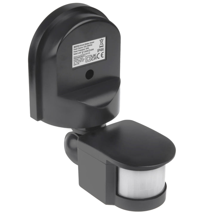 Vægmonteret bevægelses- og skumringsensor Maclean 180° max 1200W grå MCE25 GR
