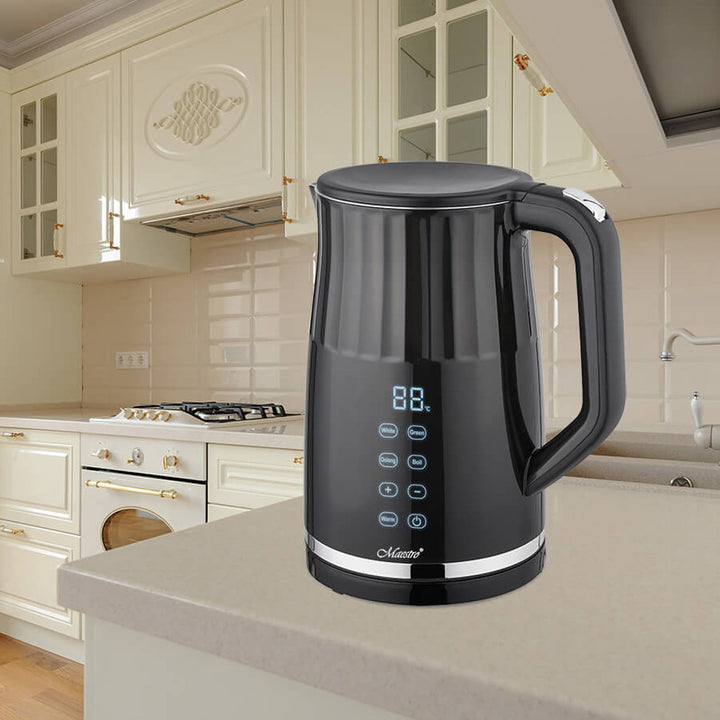Maestro elkedel, trådløs, berøringsfølsom panel, 1,7 l, 2200 W, MR-039 – britisk stik
