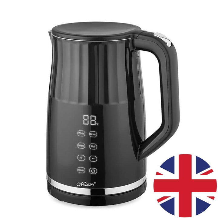 Maestro elkedel, trådløs, berøringsfølsom panel, 1,7 l, 2200 W, MR-039 – britisk stik