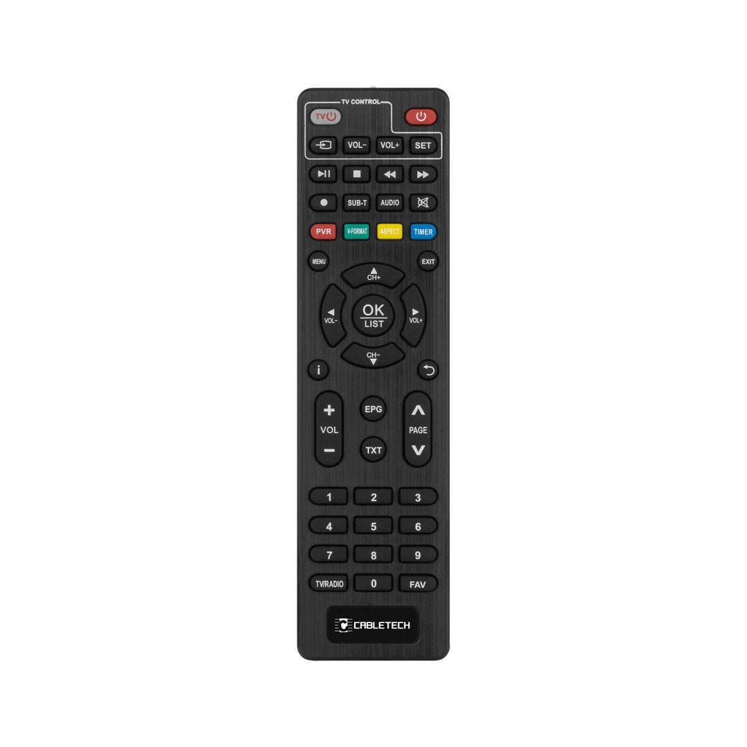 Cabletech-fjernbetjening til DVB-T-tuner URZ0338 URZ0338A, PIL0354