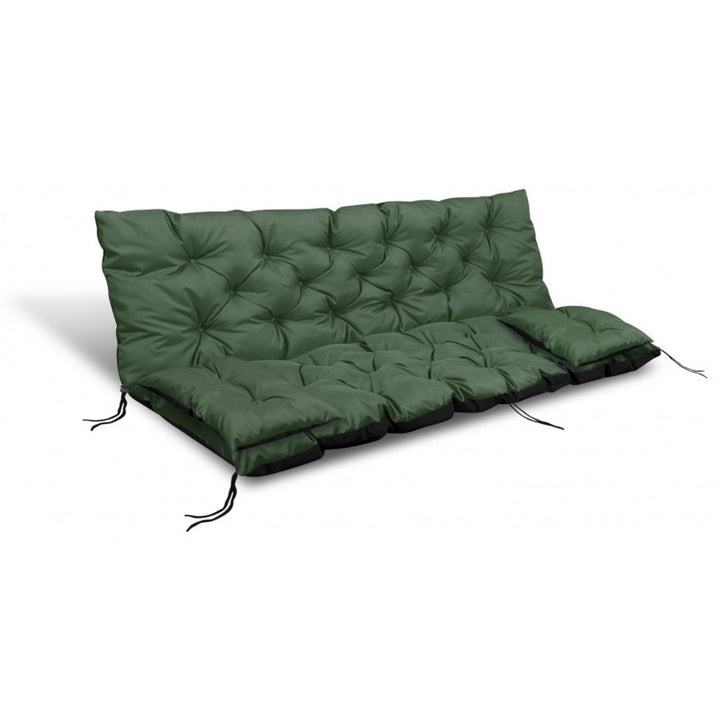 Havesæt, grøn, 100 x 60 x 50 cm + 2 puder, 42 x 42 cm