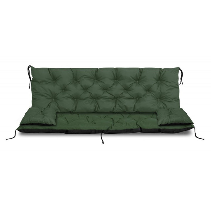 Havesæt, grøn, 150 x 60 x 50 cm + 2 puder, 42 x 42 cm